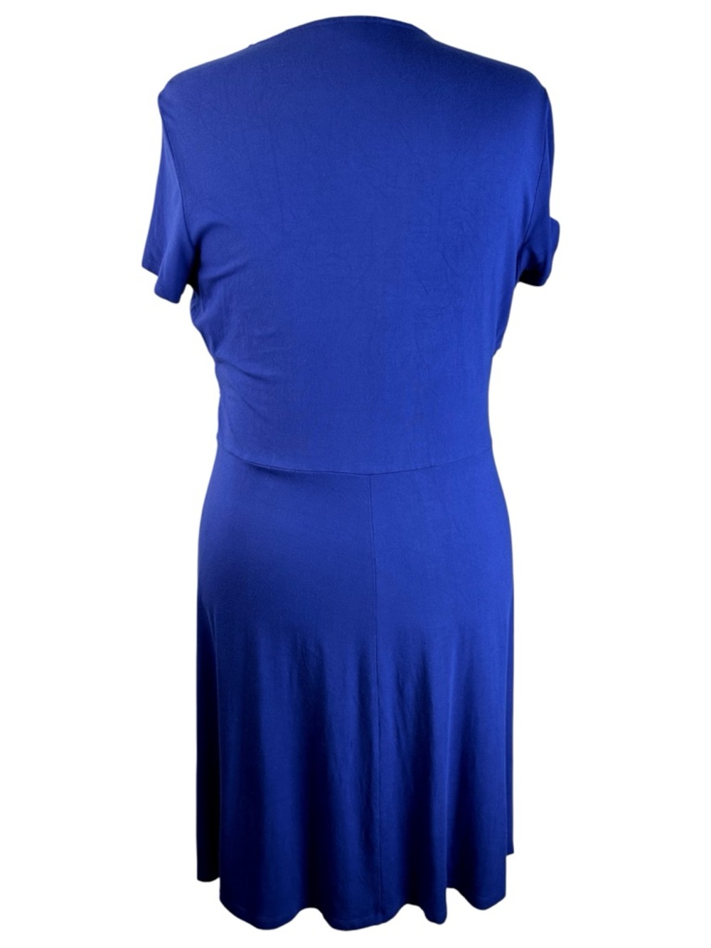 Lands' End Faux Wrap V-Neck Midi Dress Plus Size 14 - Picture 5 of 11